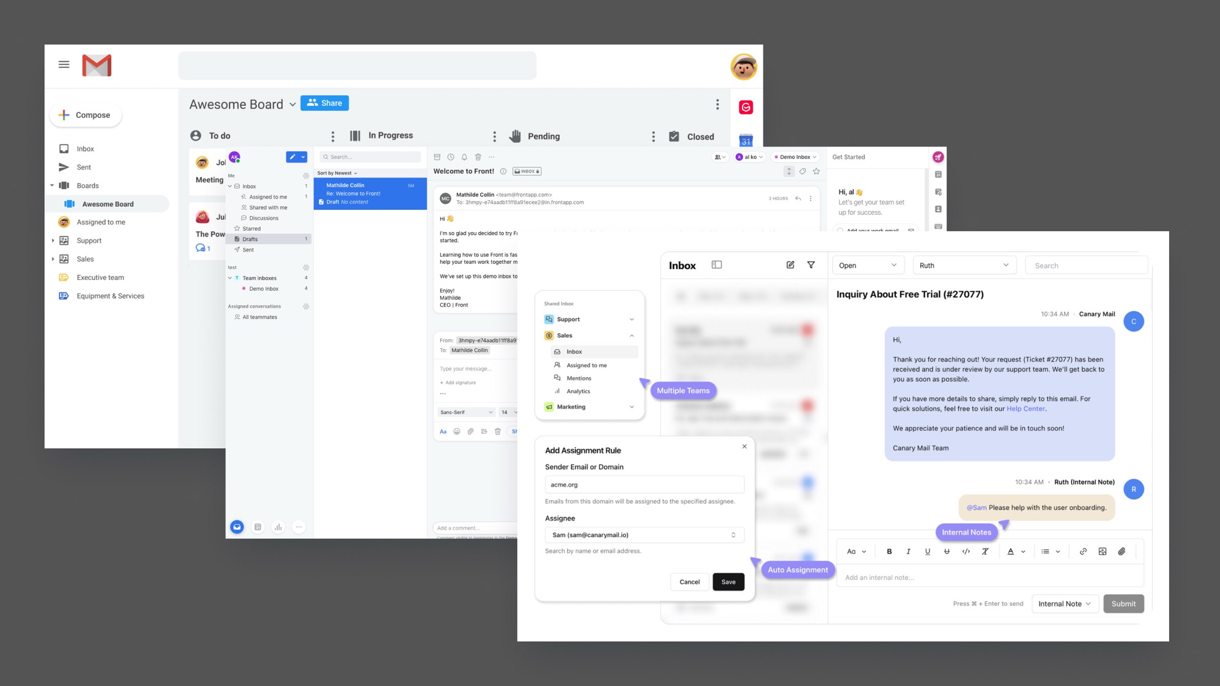 Competitive Analysis — Front, Missive, Hiver, Canary Mail